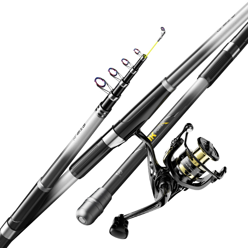 Canne à pêche télescopique en  - Fishing Rod Surf avis et prix