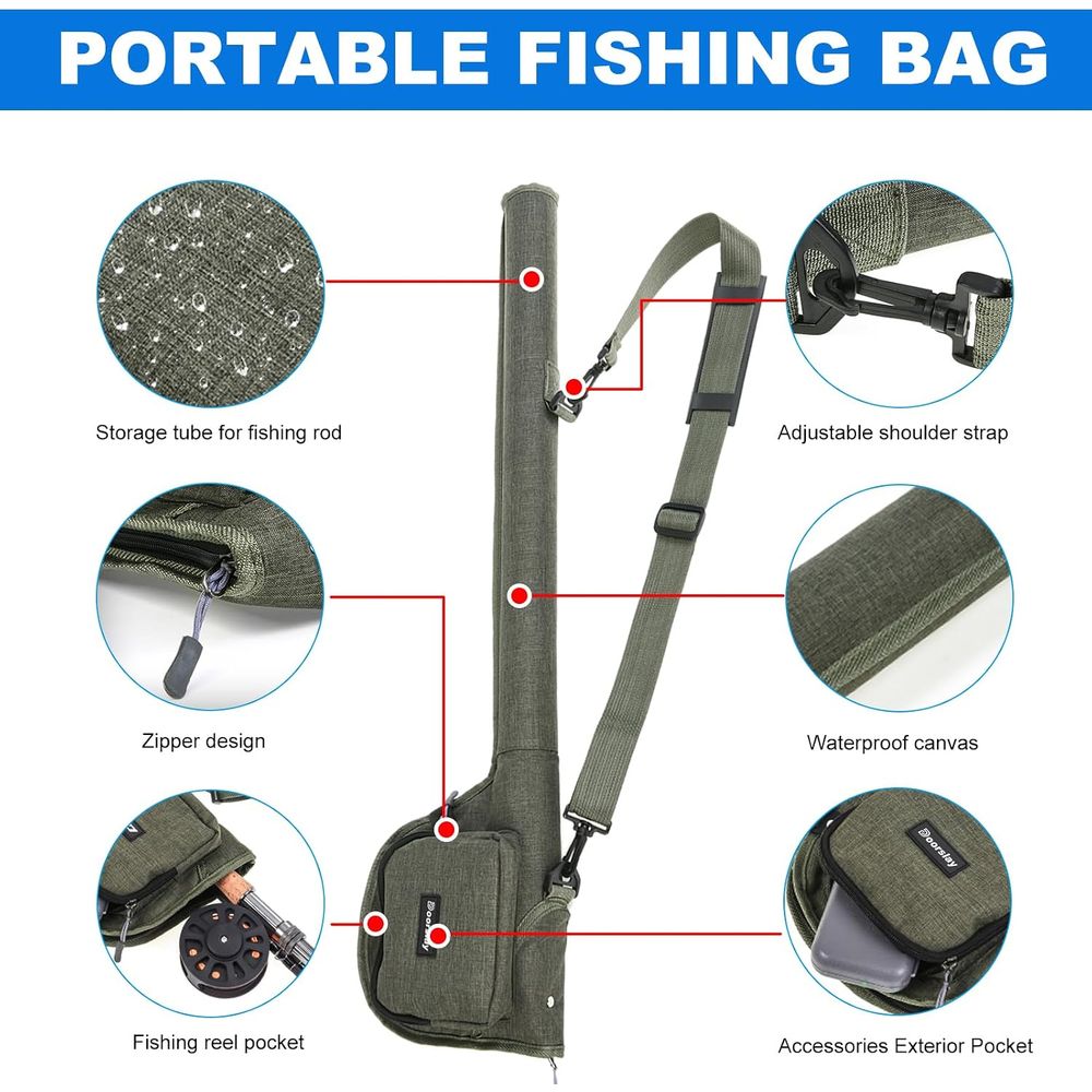 Kit de pêche portable : canne  - Fishing Rod Case avis et prix