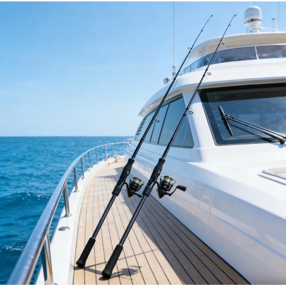 Canne à pêche en fibre de carb - Fishing Rod Boat avis et prix